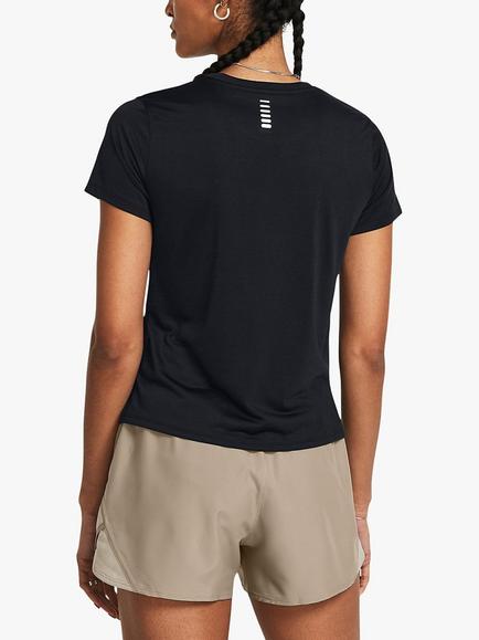 Under Armour Streaker Short Sleeve Gym Top - view 2, Black  / Reflective