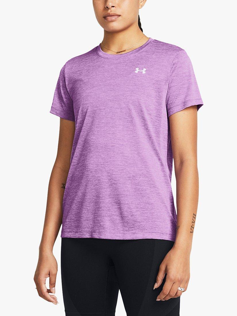 Under Armour Women's Tech Twist T-shirt, Purple, L