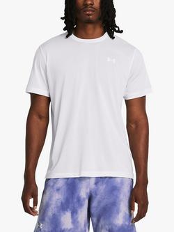 Under Armour Streaker Short Sleeve Gym Top, White / Reflective