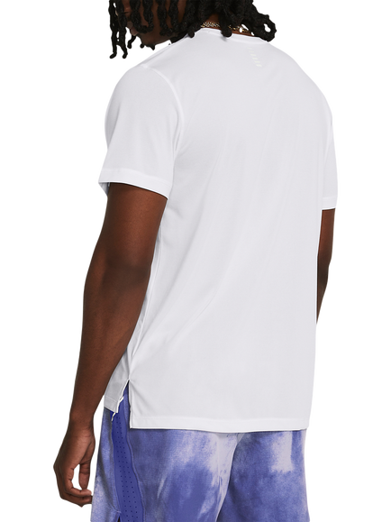 Under Armour Streaker Short Sleeve Gym Top - view 2, White / Reflective