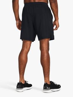 Under Armour Launch Long Running Shorts, Black/Reflective - view 2, Black / Reflective