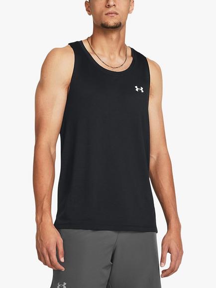 Under Armour Streaker Gym Vest, Black/Reflective, Black/Reflective