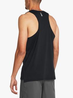 Under Armour Streaker Gym Vest, Black/Reflective - view 2, Black / Reflective