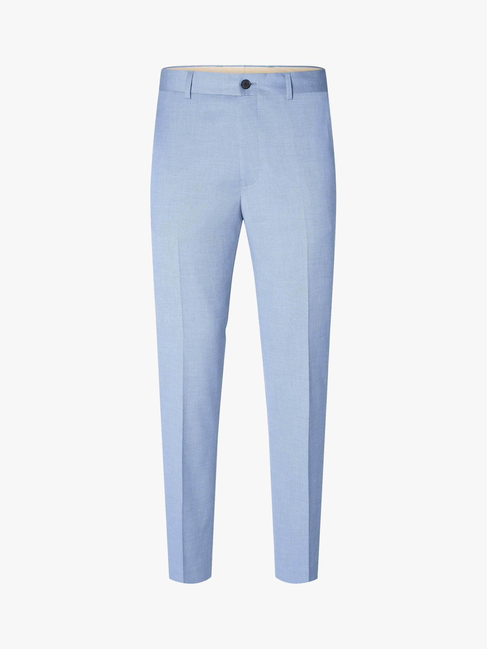 Product image 6 of 6, which shows Selected Cedric Tailored Suit Trousers, Light Blue, 30R