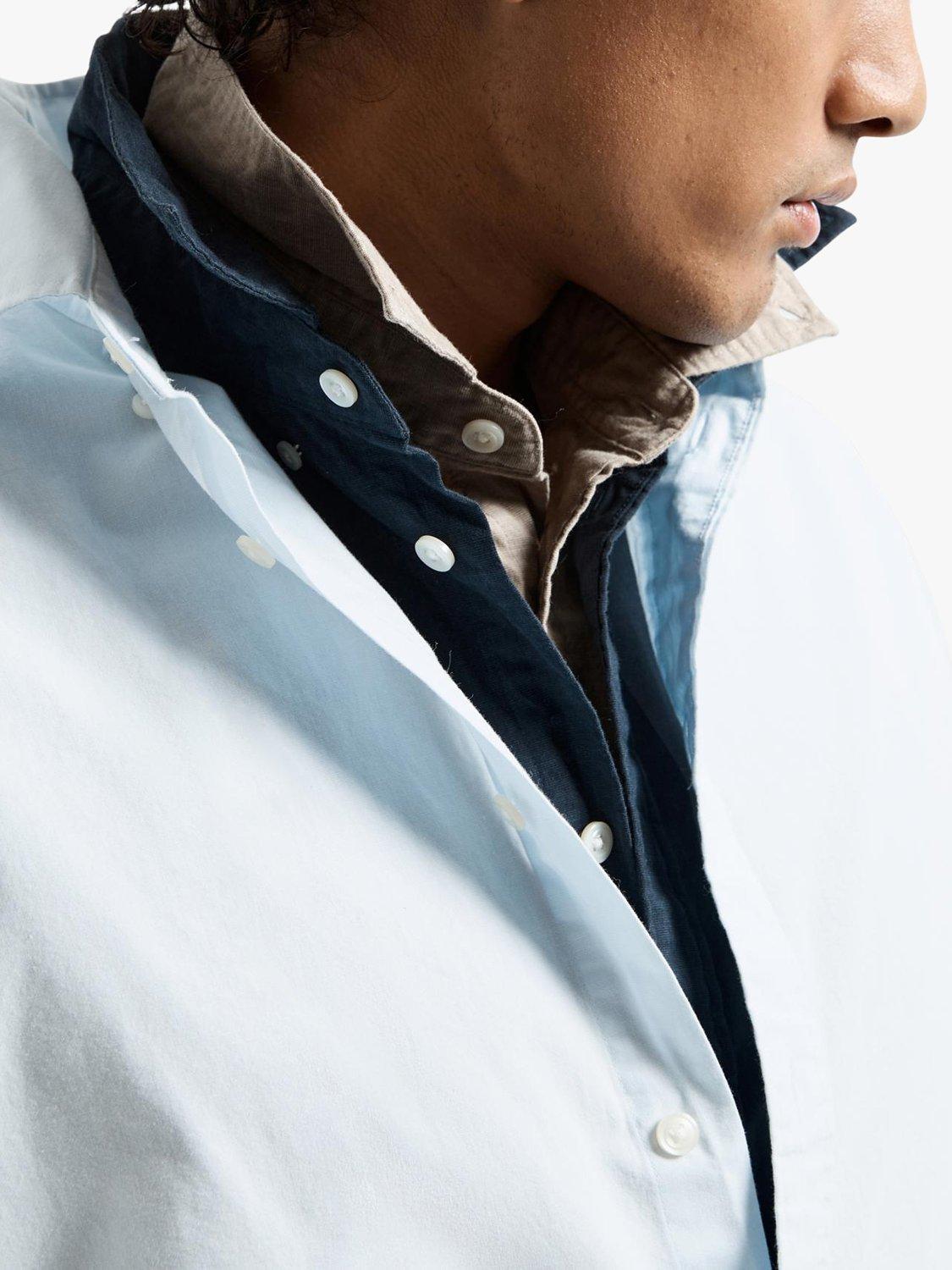 Product image 4 of 6, which shows SELECTED HOMME Poplin Long Sleeve Shirt, Light Blue, S