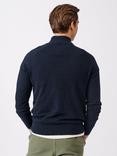 Aubin Bonby Zip Neck Cotton Jumper