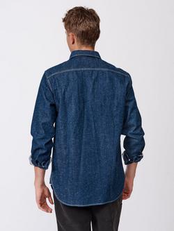 Aubin Detuyll Selvedge Denim Shirt - view 2, Blue