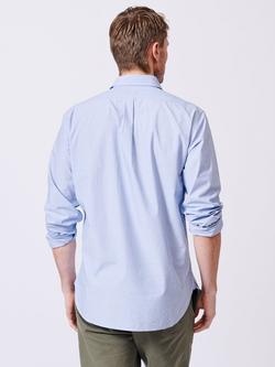 Aubin Gladstone Cotton Poplin Shirt - view 2, Pale Blue