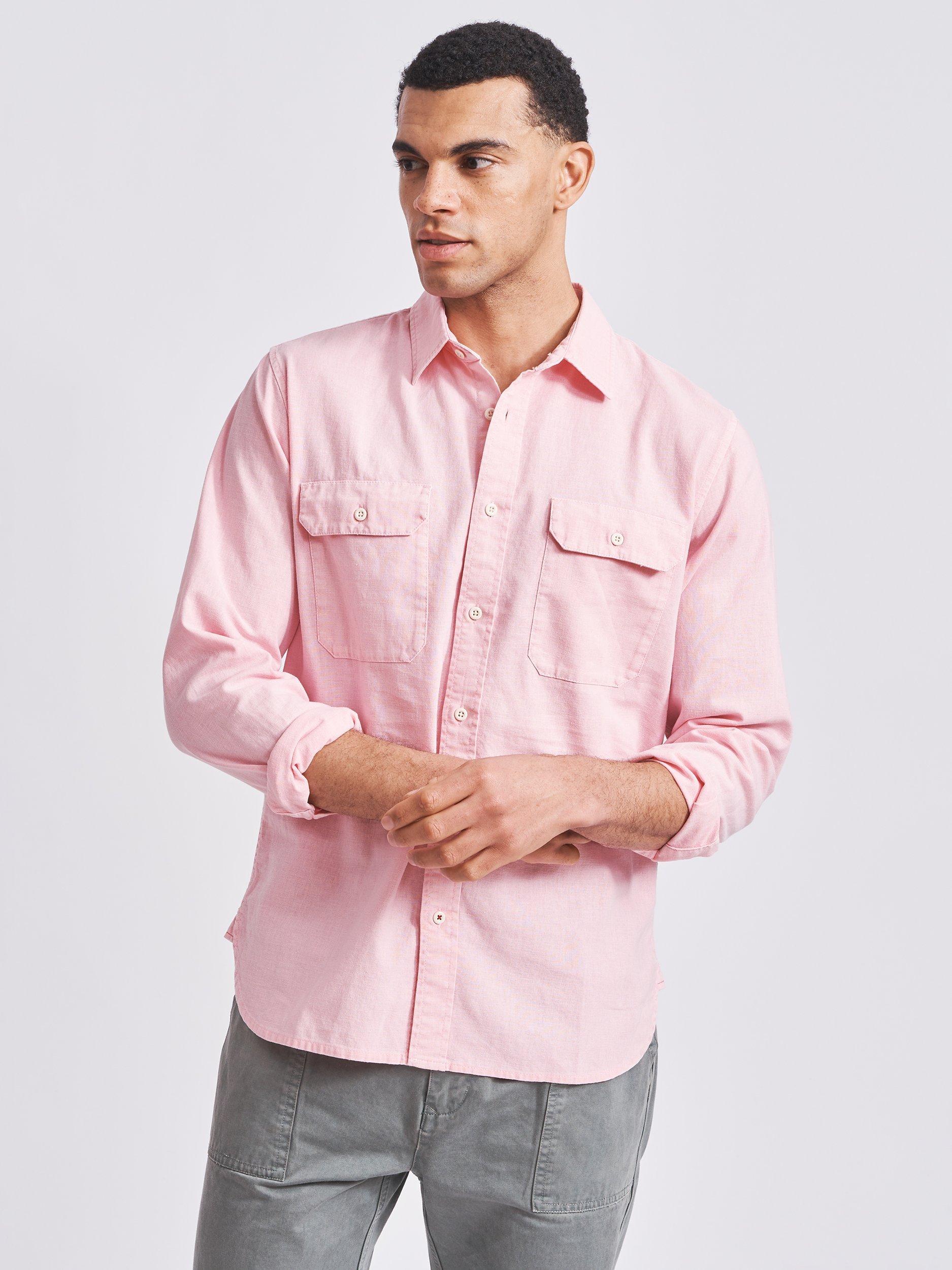 Aubin Appleton Double Pocket Shirt, Pink 