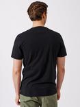 Aubin Logo Cotton T-shirt, Black