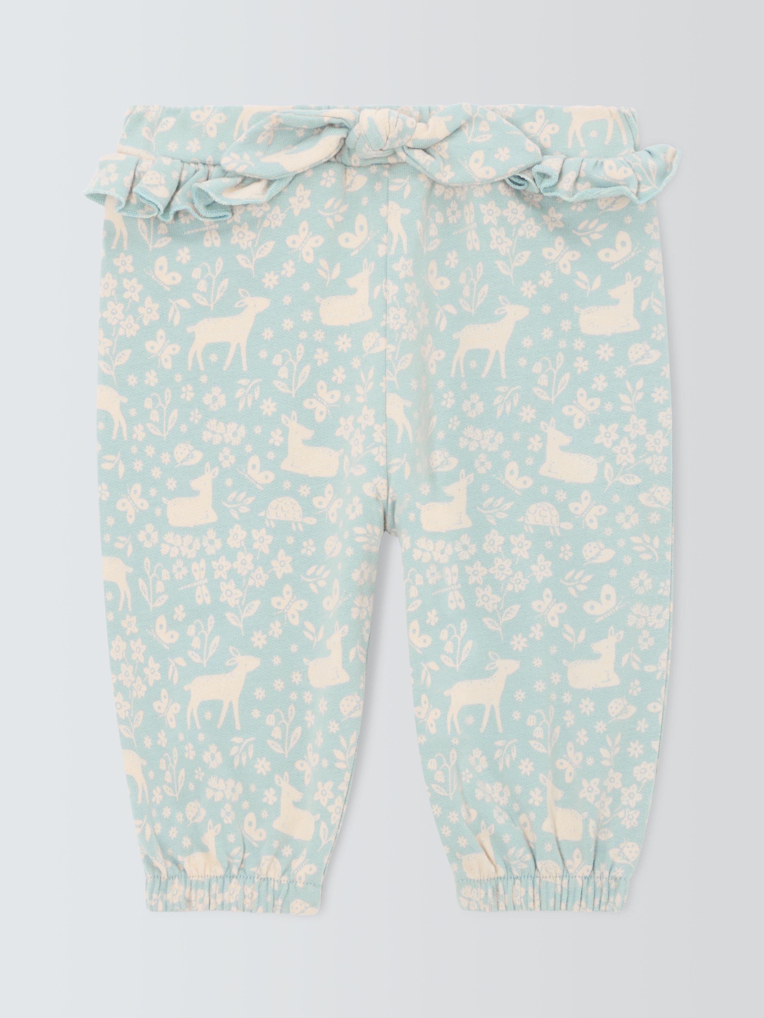 John Lewis Baby Floral Deer Joggers, Multi
