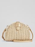 L.K.Bennett Lorena Wicker Shoulder Bag, Natural/Gold