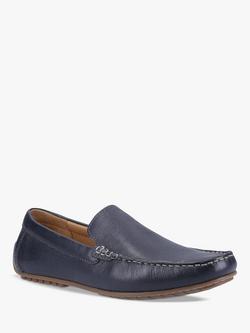 Hush Puppies Ralph Leather Slip On Loafers - view 2, Navy