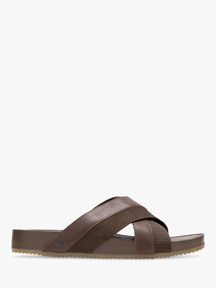 Hush Puppies Merritt Leather Sliders, Brown