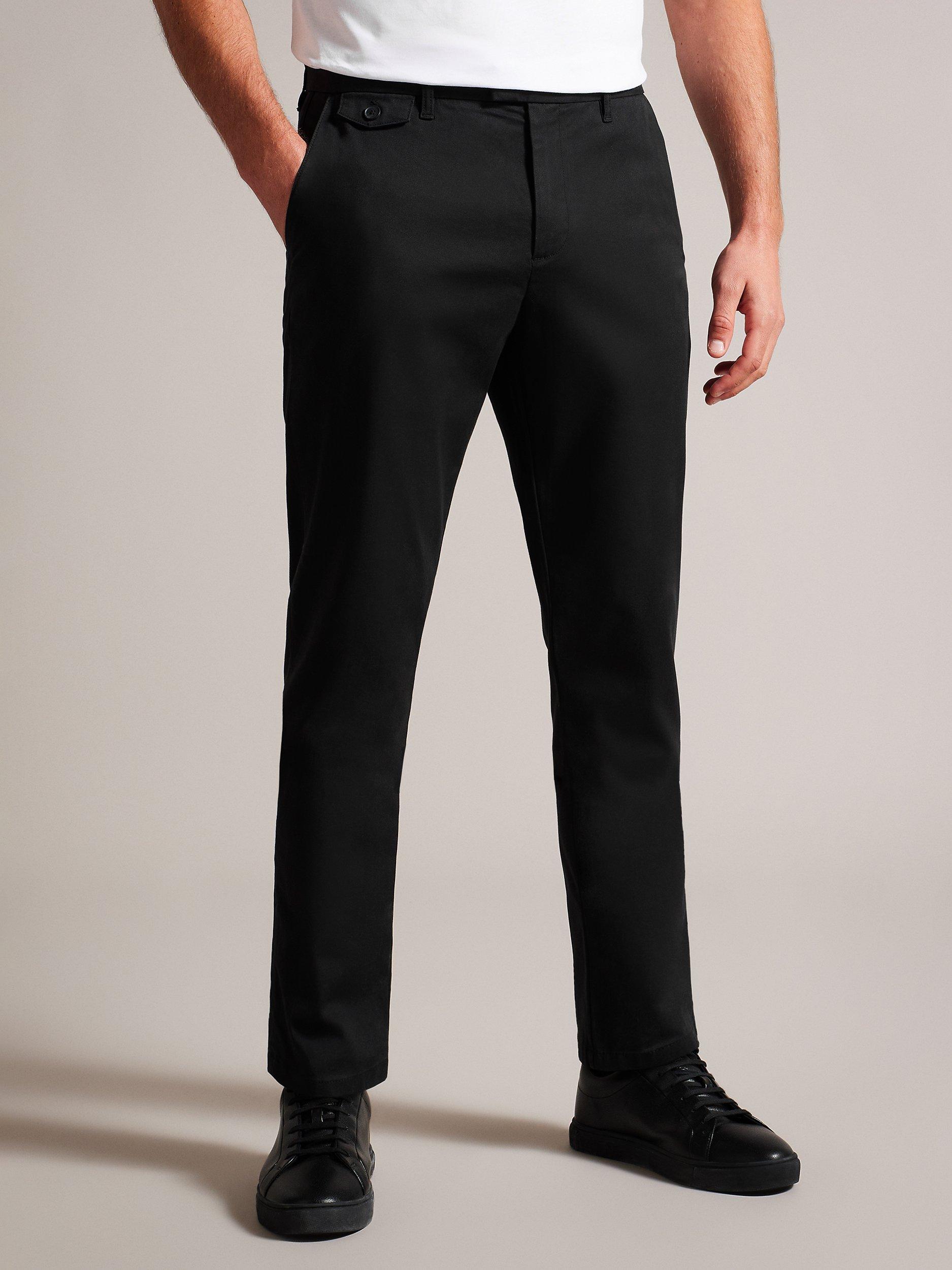 Ted Baker Haydae Slim Fit Textured Chino Trousers, Black