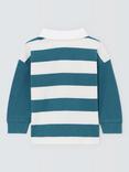 John Lewis Baby Striped Rugby Shirt, Blue