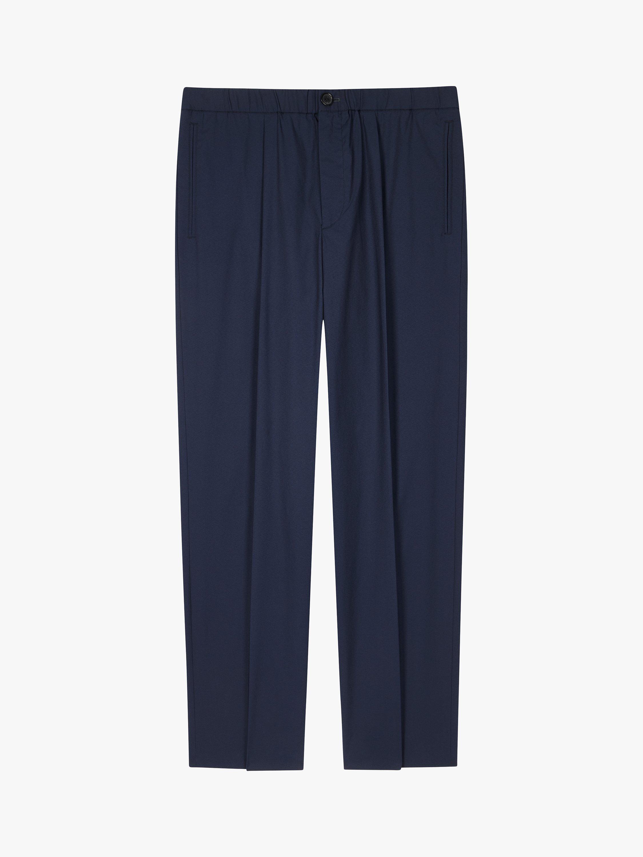 PS Paul Smith Front Pleat Elastic Waist Trousers, Blues, XL