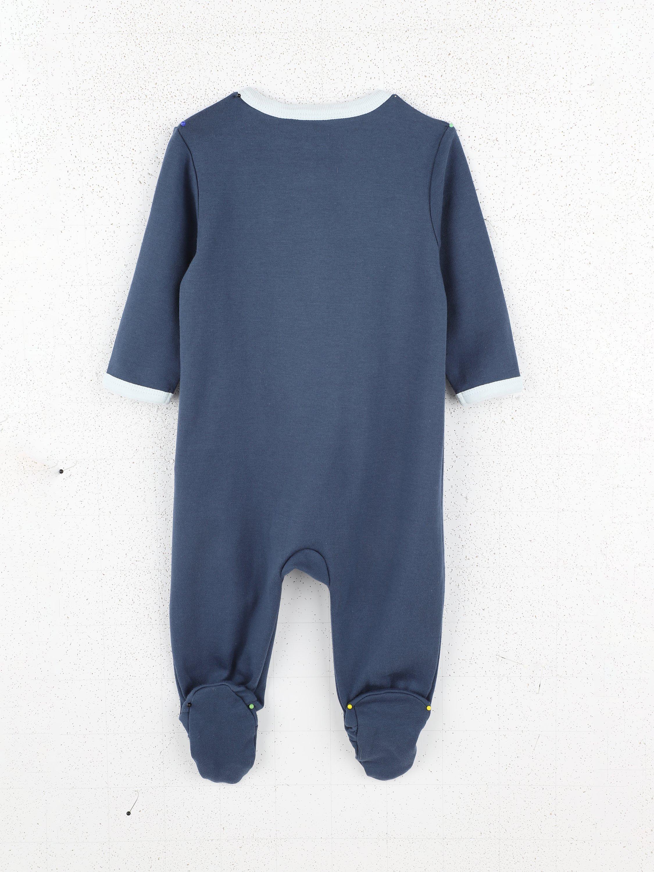 Product image 2 of 2, which shows Timberland Baby Logo Pyjama Set, Navy/White, 12 months