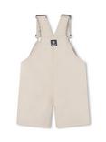 Timberland Baby Logo Cotton Ripstop Dungarees, Natural
