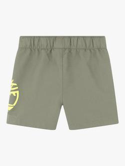 Timberland Baby Logo Block Surfer Swim Shorts, Mid Green - view 2, Mid Green