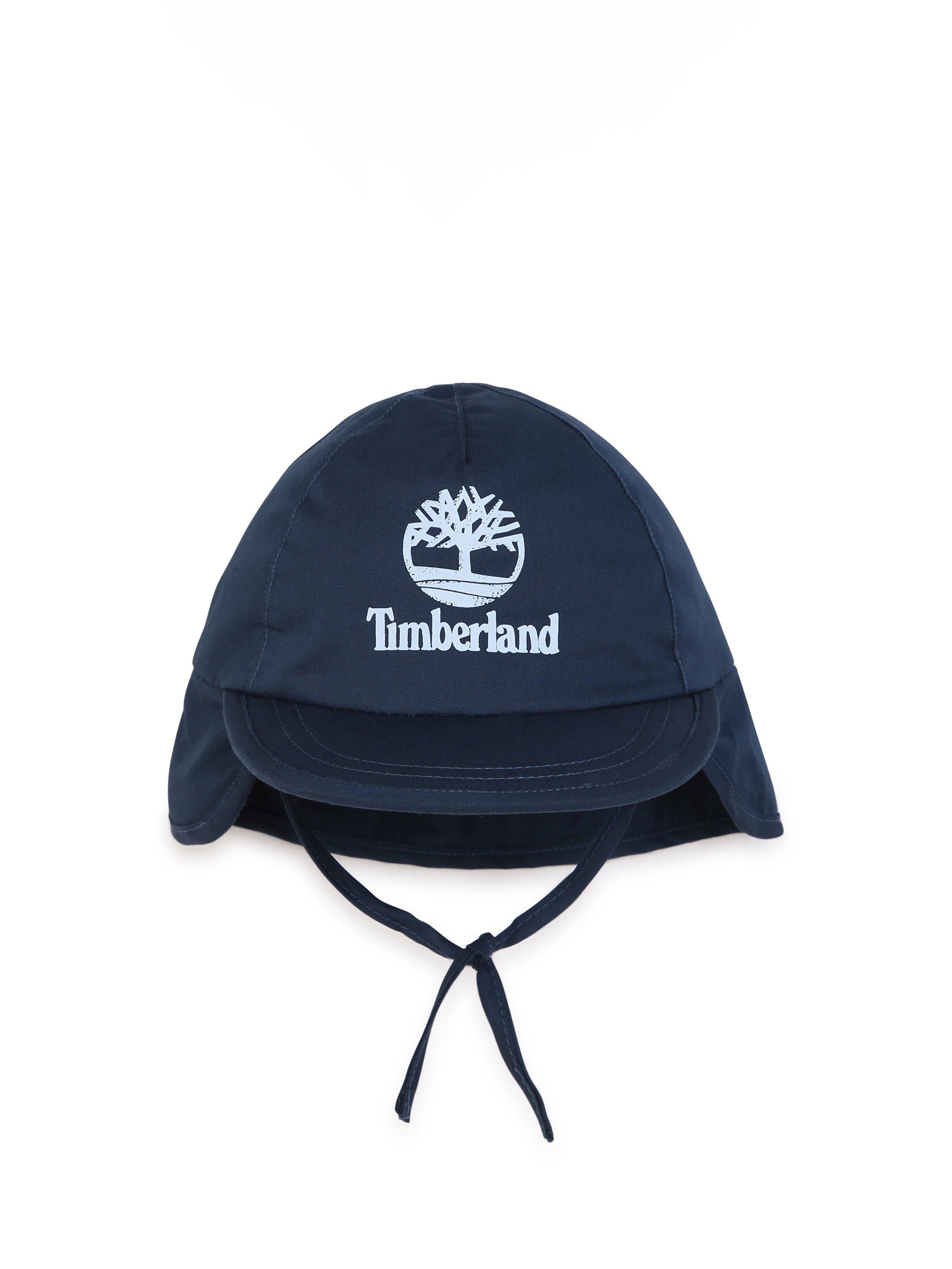 Timberland Baby Logo Neck Protection Cap, Navy/Multi