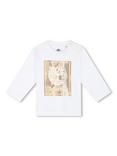 Timberland Baby Logo Graphic Long Sleeve T-Shirt, White