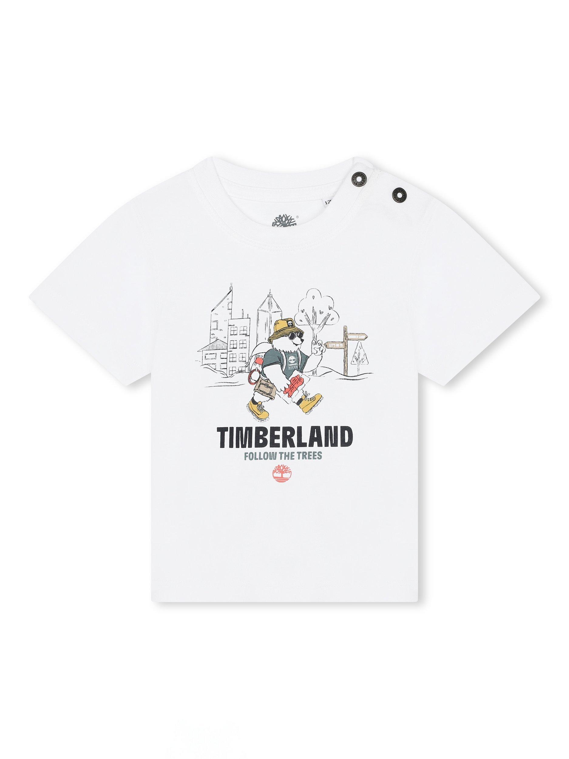 Timberland Baby Follow The Trees Logo T-Shirt, White