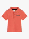 Timberland Baby Logo Short Sleeve Polo Shirt, Orange