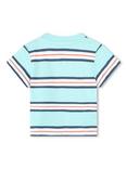 Timberland Baby Fancy Logo Stripe T-Shirt, Blue/Multi