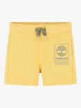 Timberland Baby French Terry Track Bermuda Shorts, Yellow