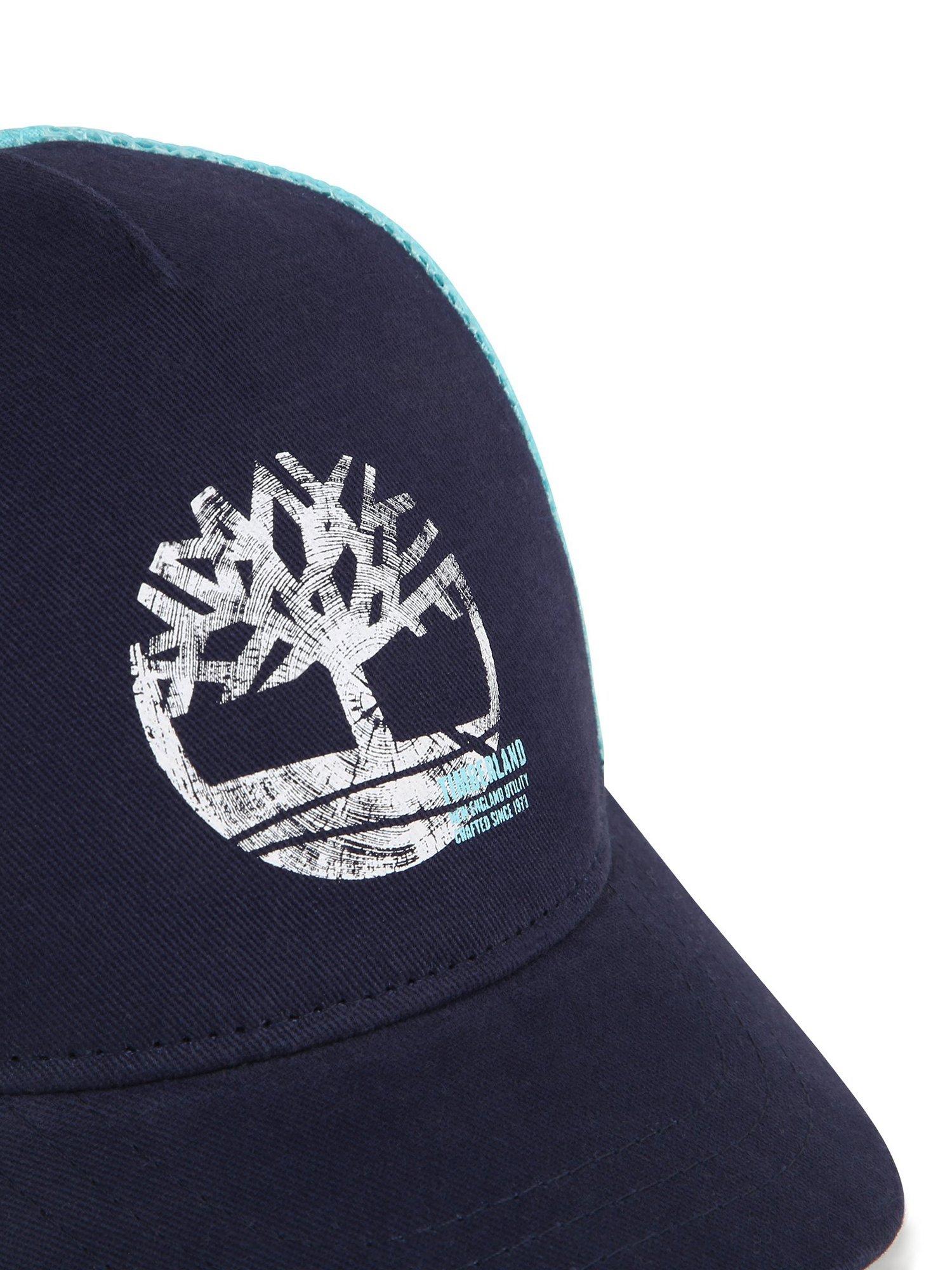 Product image 3 of 3, which shows Timberland Kids' Logo Baseball Cap, Blue/Multi, 9-12 months