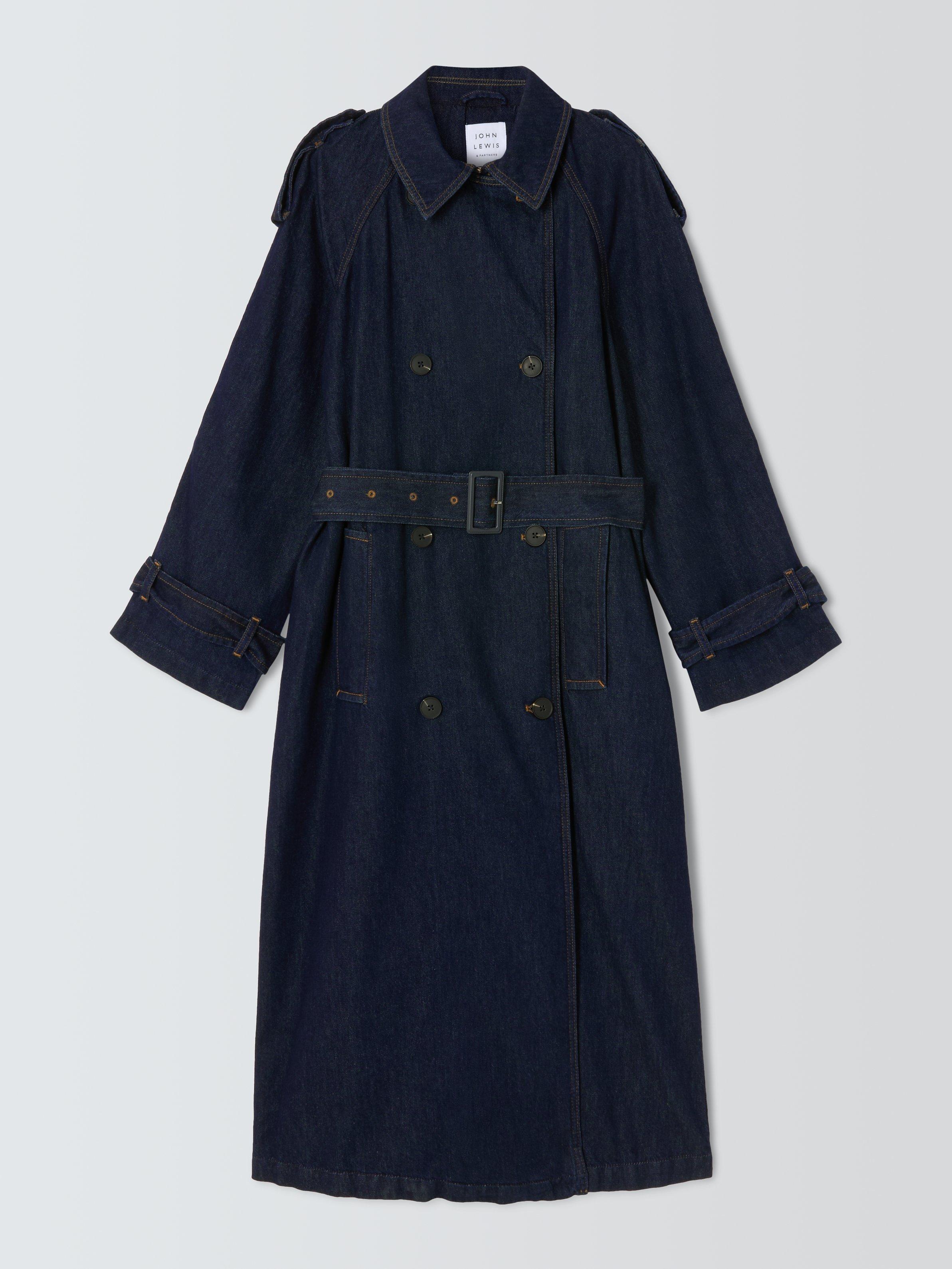 John lewis navy coat best sale