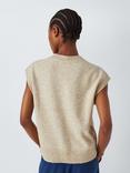 John Lewis ANYDAY Chunky V-Neck Sleeveless Cardigan, Natural