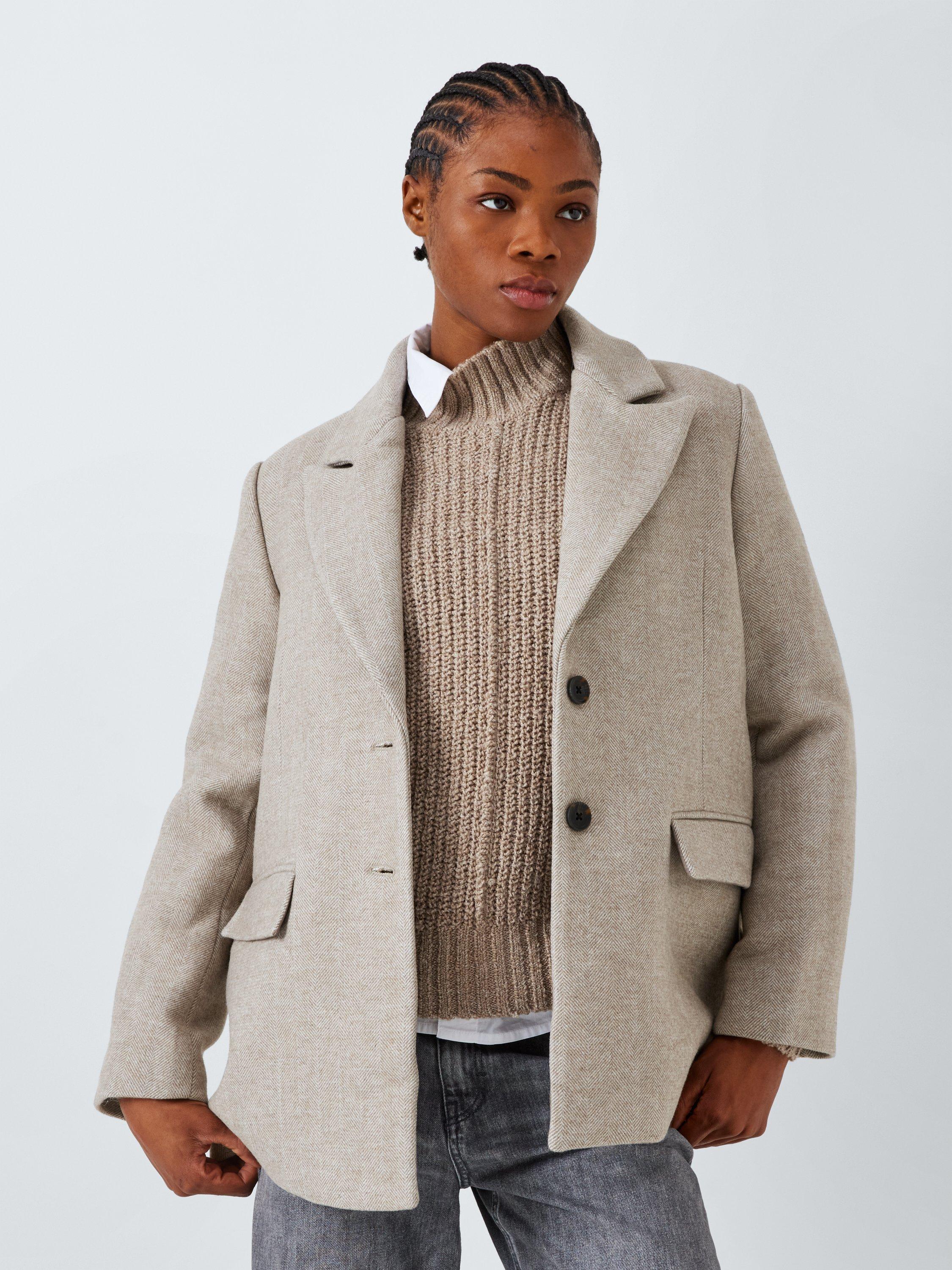 John lewis grey coat best sale