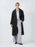 John Lewis ANYDAY Relaxed City Coat, Black, Black