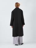 John Lewis ANYDAY Relaxed City Coat, Black, Black