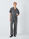 John Lewis ANYDAY Utility Short Sleeve Jumpsuit, Grey