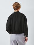 John Lewis ANYDAY Clean Bomber Jacket, Black