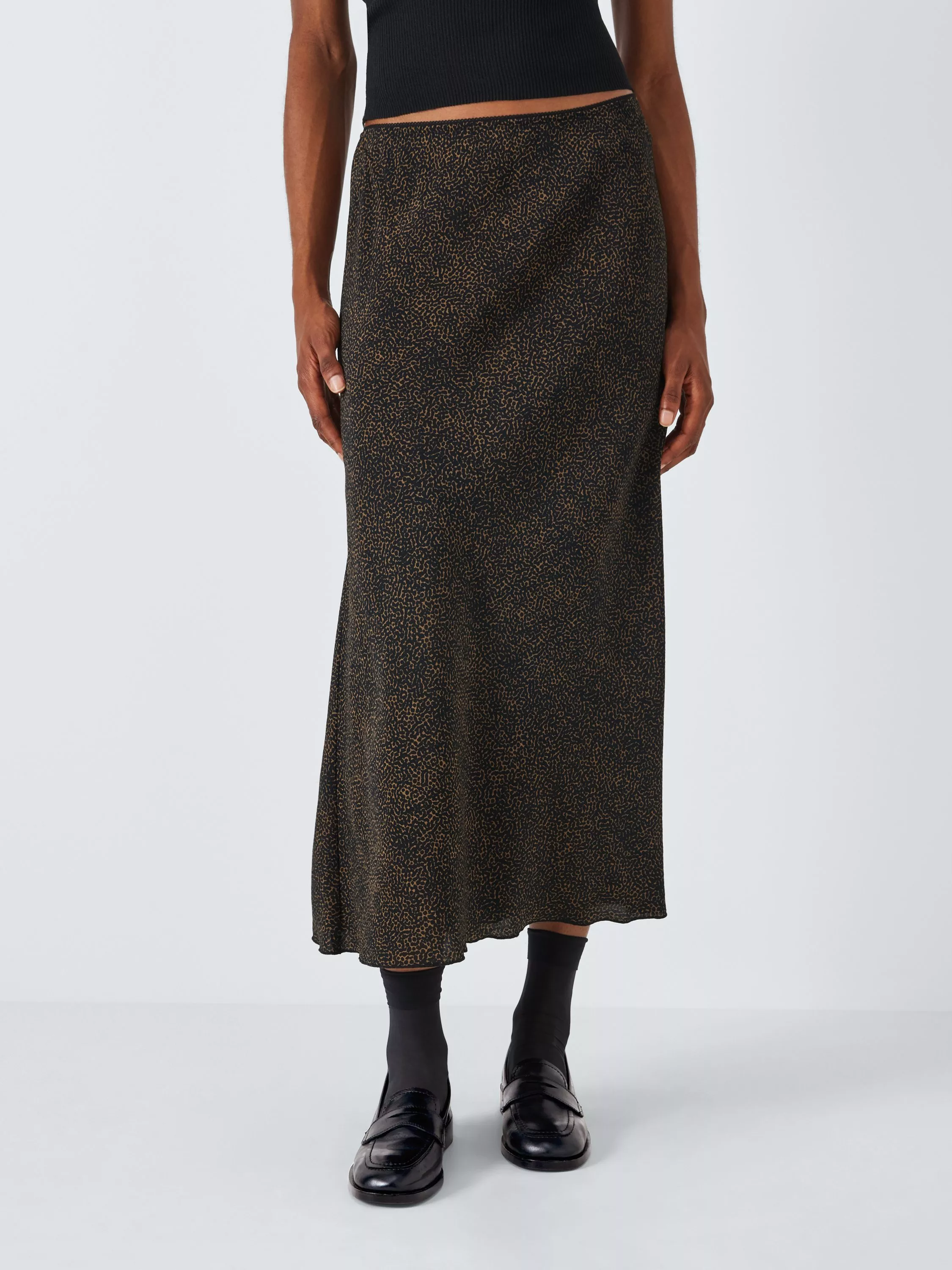 Jaspre cheetah rust skirt best sale