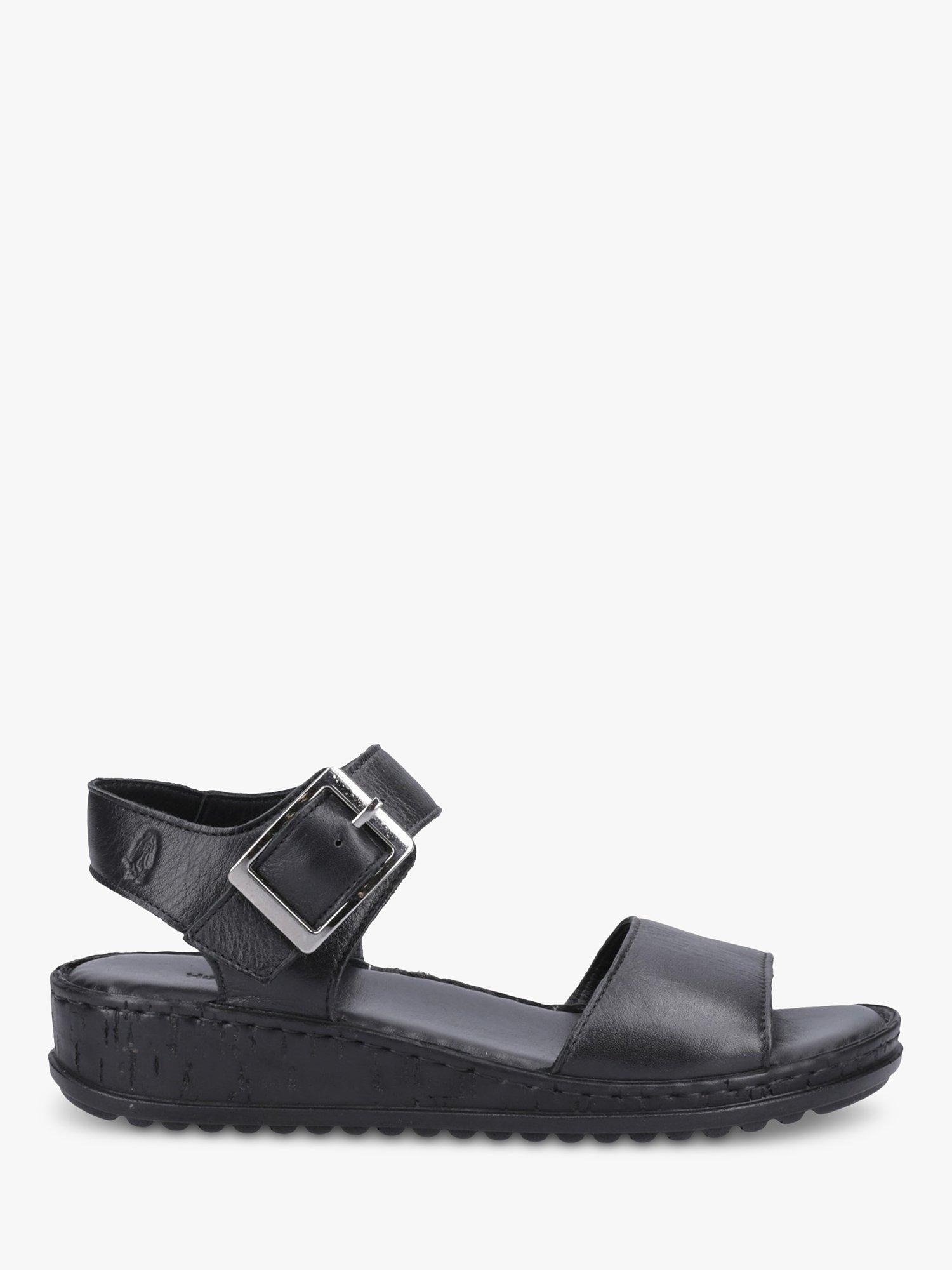 Hush Puppies Ellie Wedge Sandals, Black