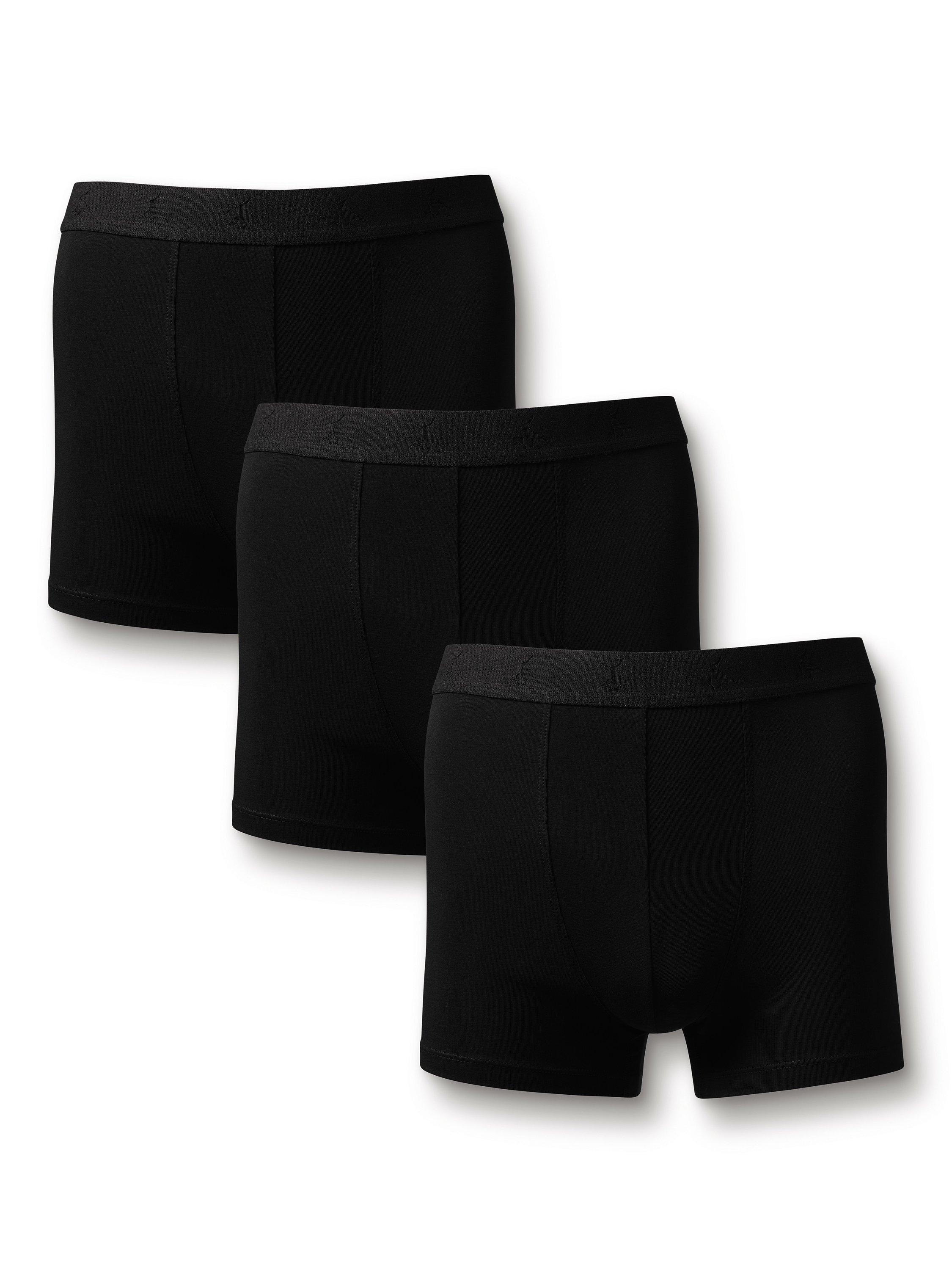 Product image 1 of 3, which shows Charles Tyrwhitt Cotton Blend Trunks, Pack of 3, Black, M