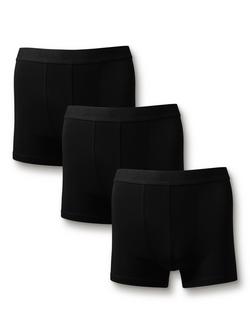 Charles Tyrwhitt Cotton Blend Trunks, Pack of 3, Black