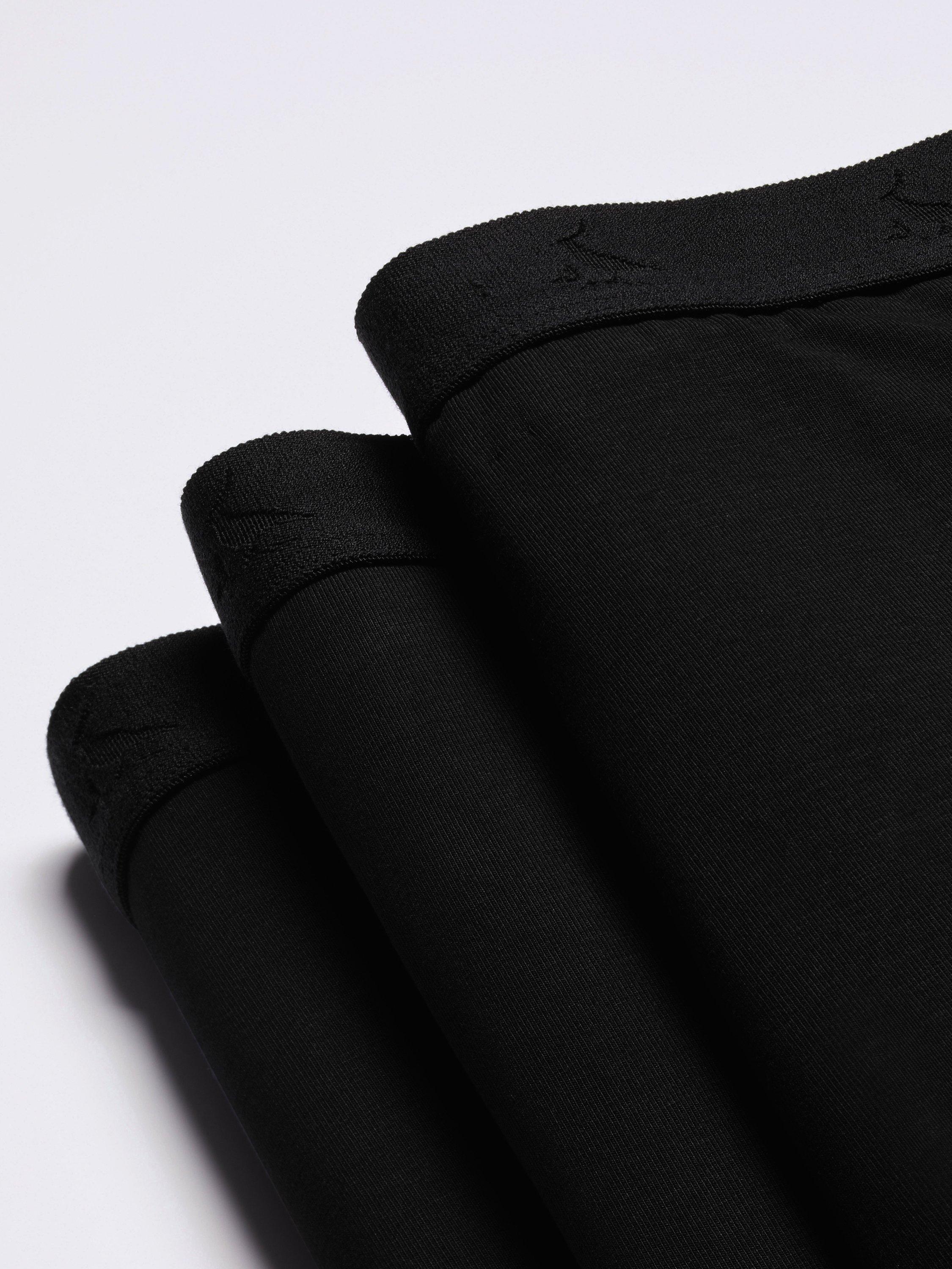Product image 3 of 3, which shows Charles Tyrwhitt Cotton Blend Trunks, Pack of 3, Black, M