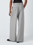 John Lewis ANYDAY Super Wide Leg Trousers, Light Grey