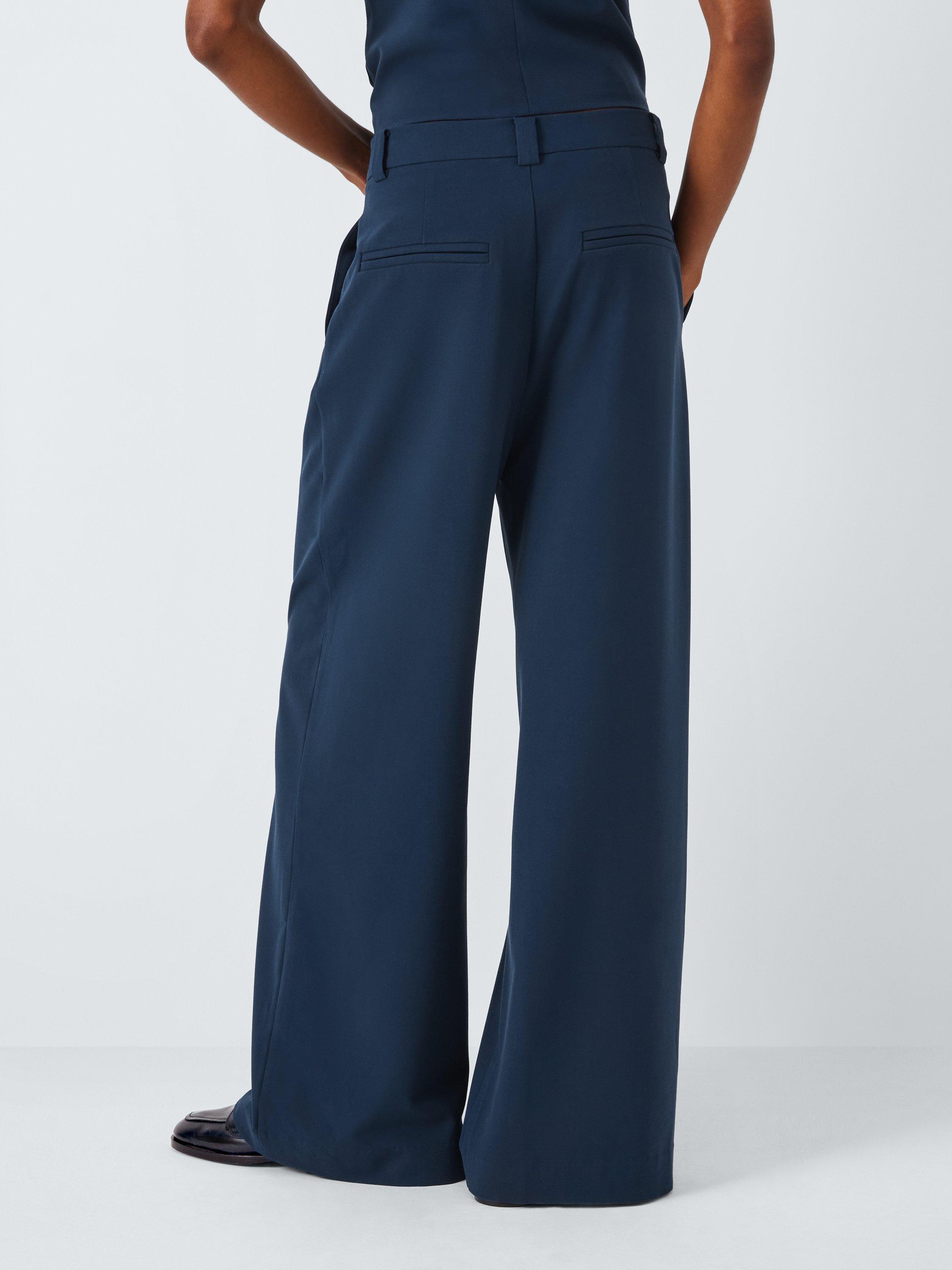 John Lewis ANYDAY Super Wide Leg Trousers Navy
