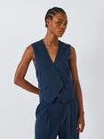 John Lewis ANYDAY Asymmetric Waistcoat, Navy