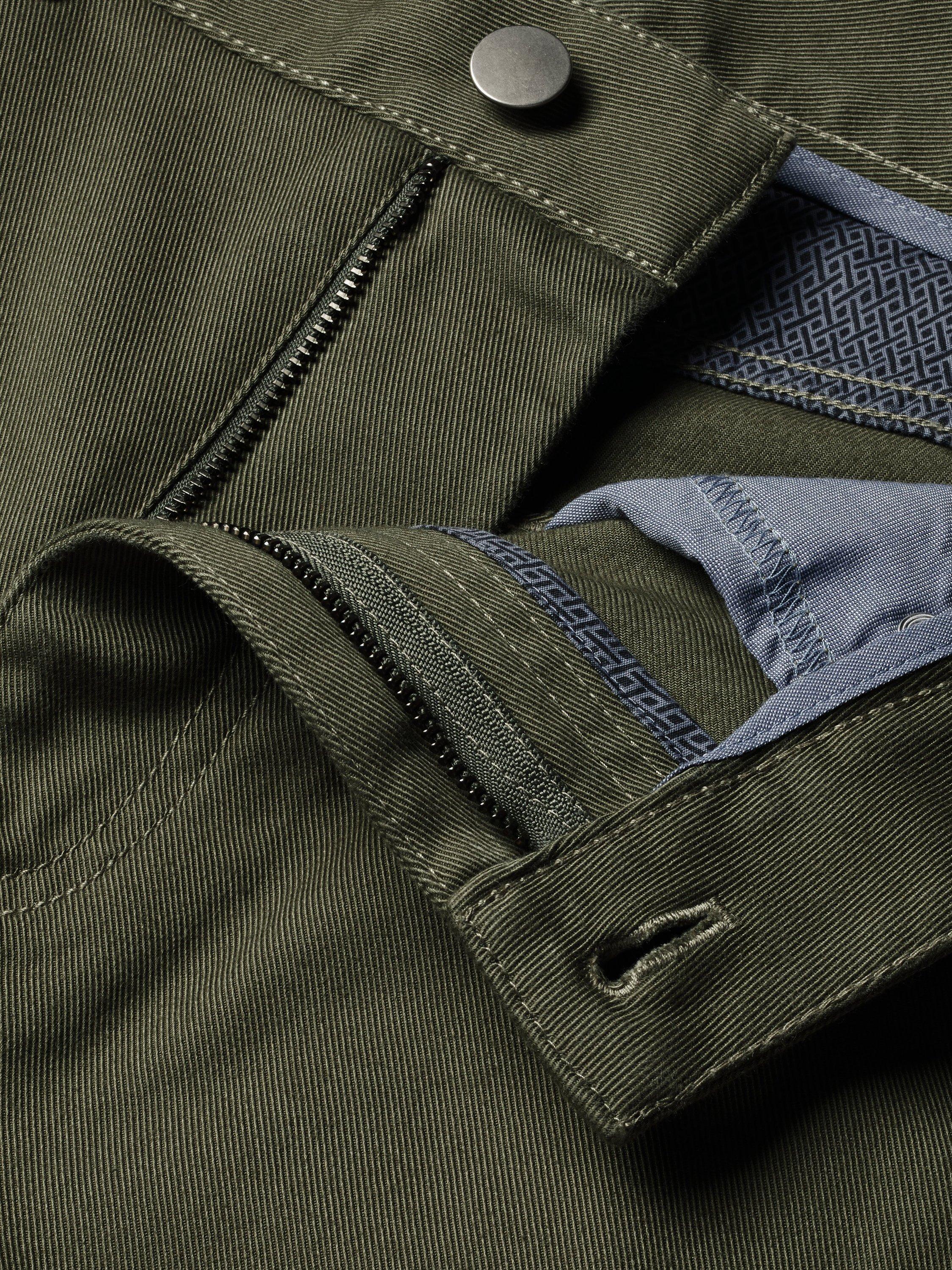 Product image 4 of 5, which shows Charles Tyrwhitt Classic Fit 5 Pocket Twill Jeans, Olive Green, W32/L30