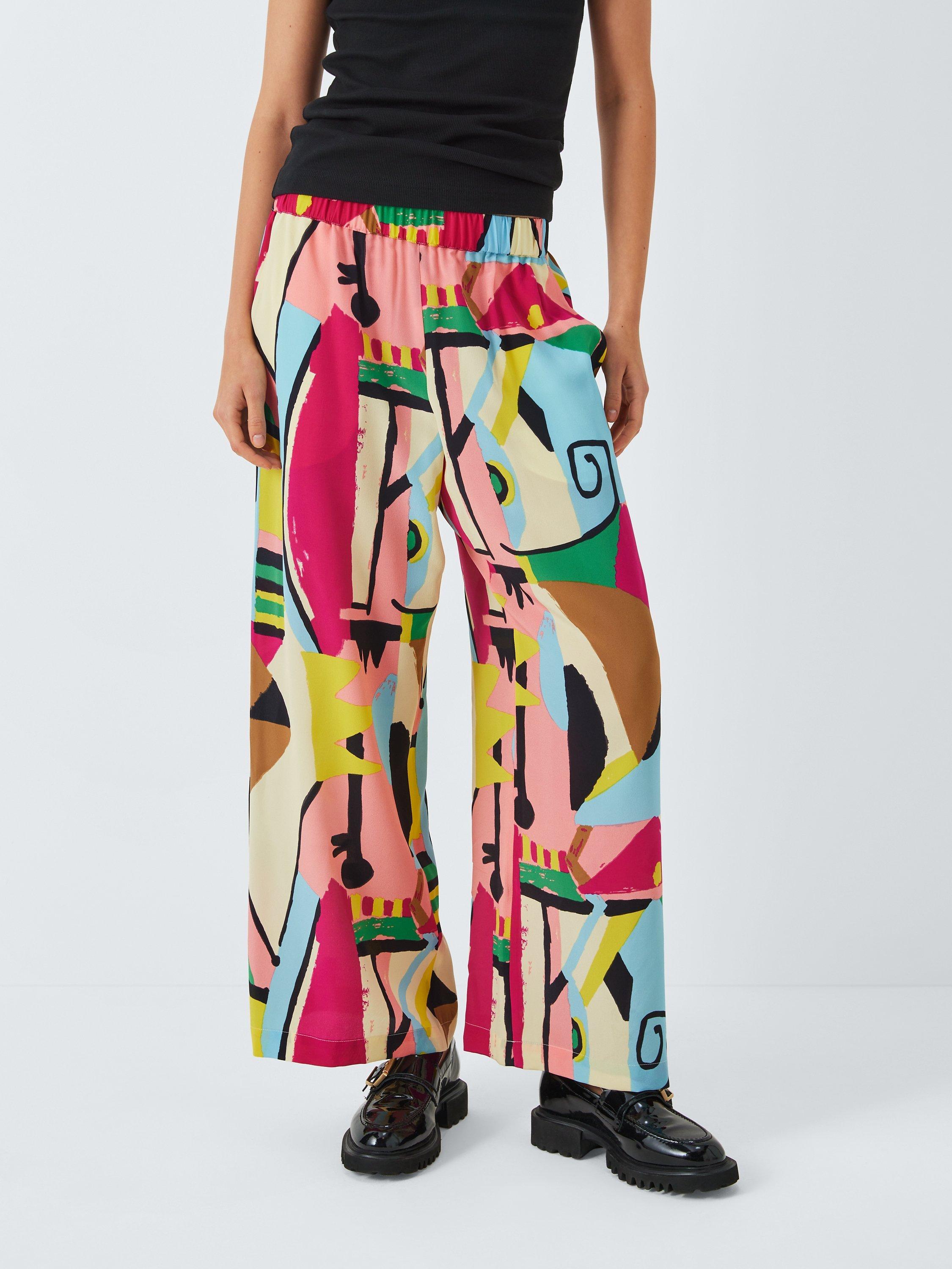 Weekend MaxMara Gradara Abstract Print Trousers, Multi