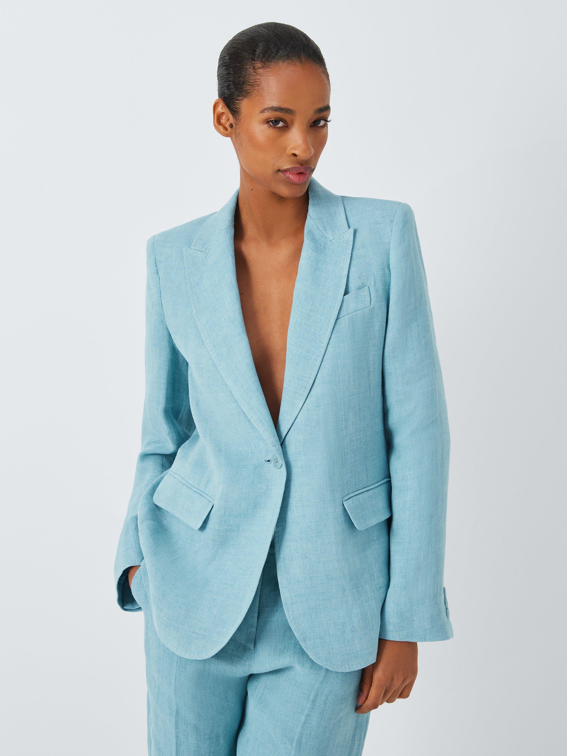 Weekend MaxMara Nalut Linen Jacket, Water