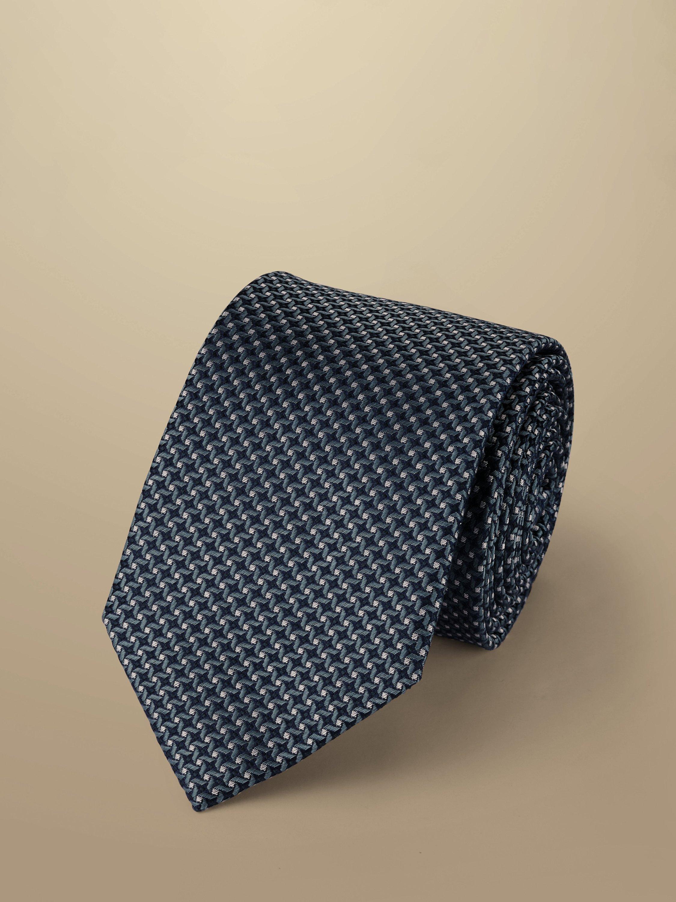 Charles Tyrwhitt Printed Silk Tie, Teal Green